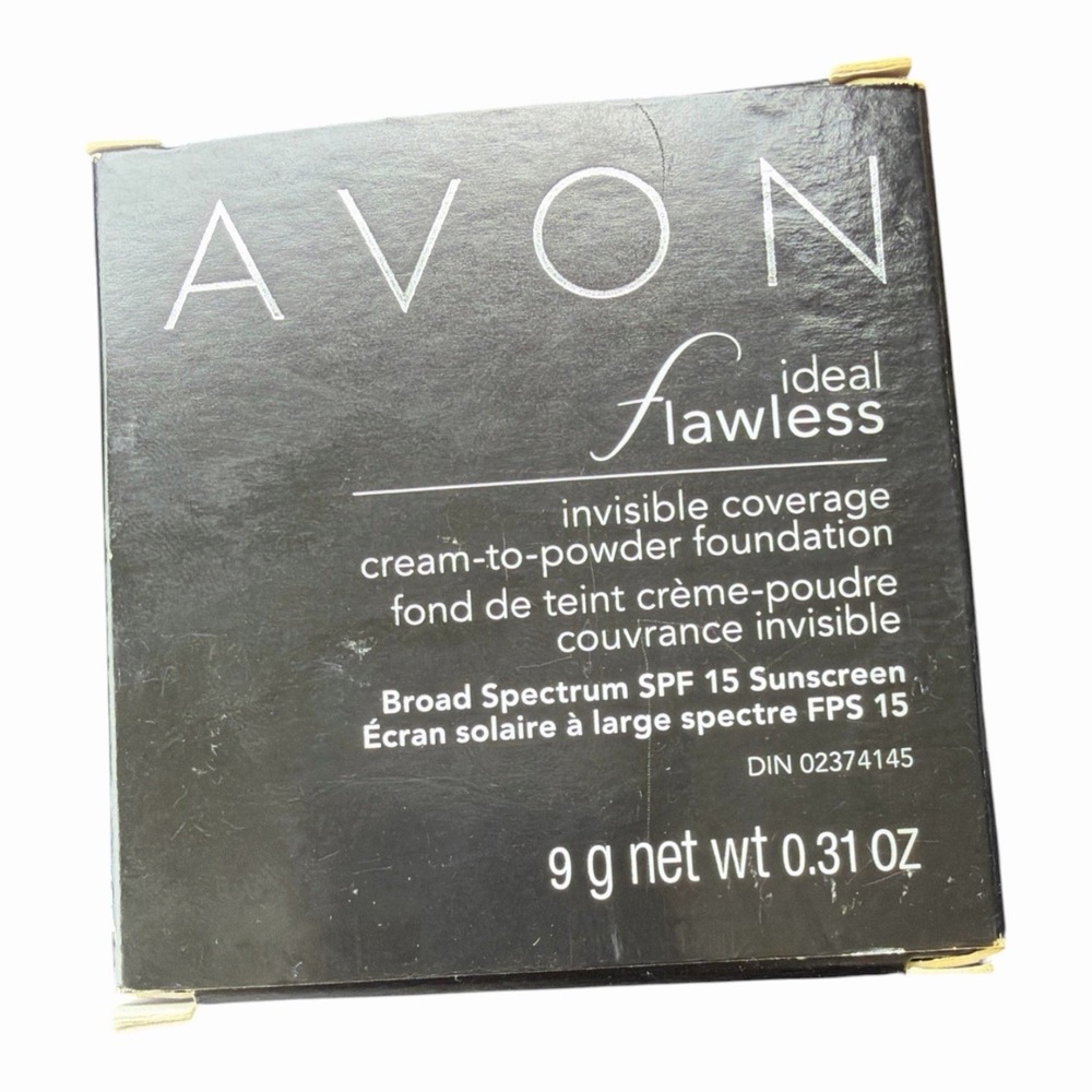 Avon Ideal Flawless Invisible Coverage Cream To Powder Foundation Creamy Natural